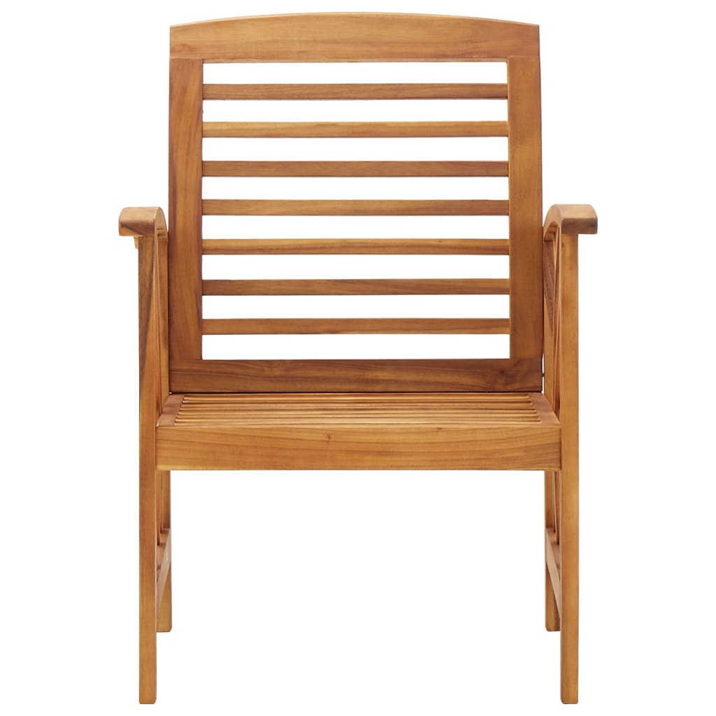 Garden Chair | Set of 2 | Natural Wood | Solid acacia wood | Standard