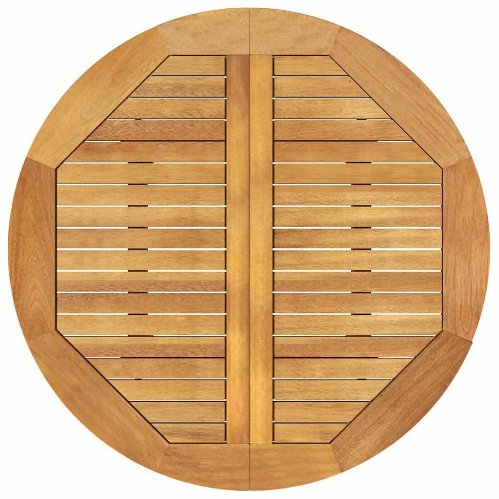 310299 vidaXL Garden Table Ø85x75 cm Solid Wood Acacia