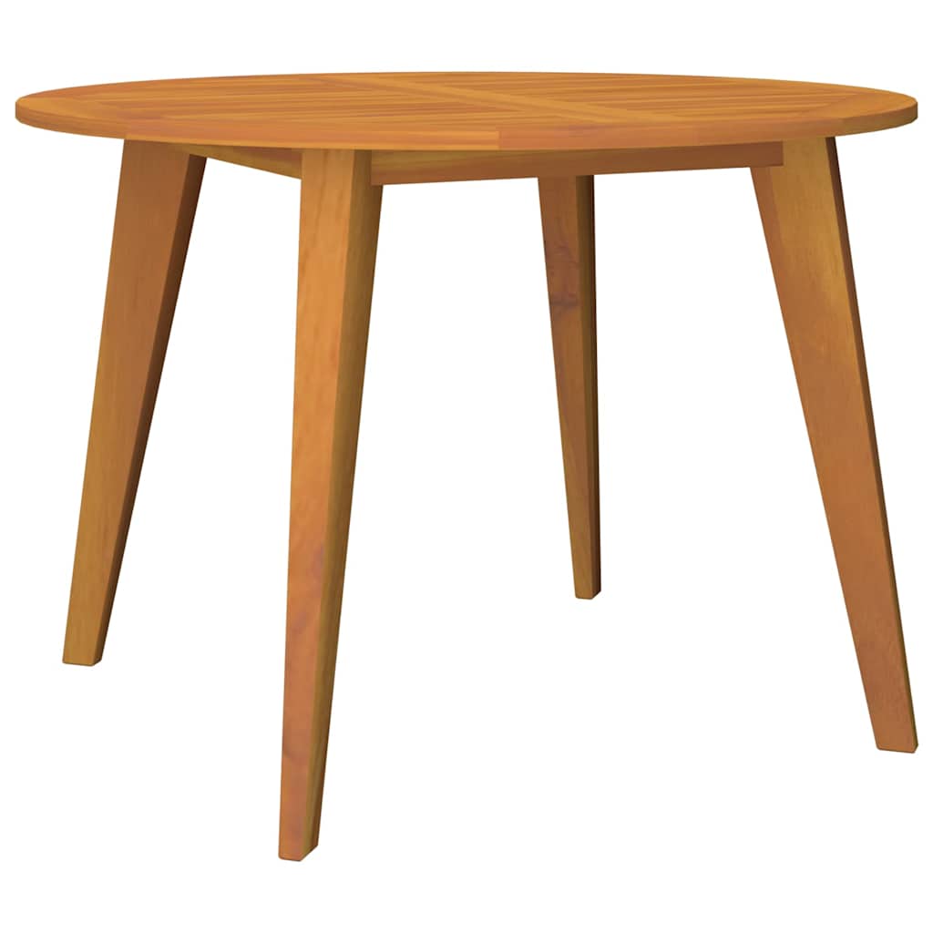 310301 vidaXL Garden Table Ø110x75 cm Solid Wood Acacia