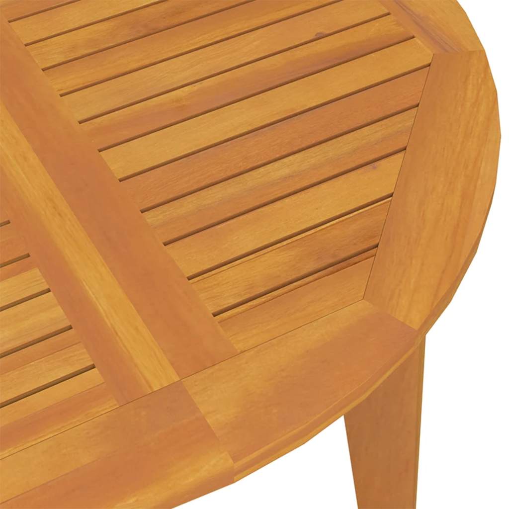 310301 vidaXL Garden Table Ø110x75 cm Solid Wood Acacia