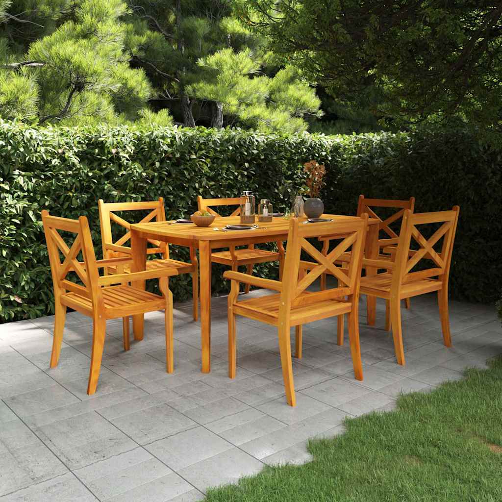 310303 vidaXL Garden Table 160x90x75 cm Solid Wood Acacia