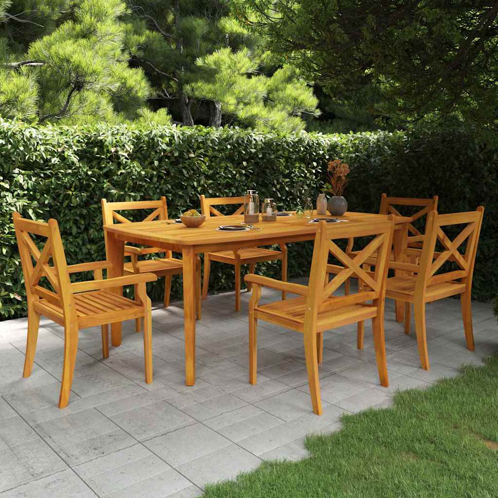 310304 vidaXL Garden Table 200x100x75 cm Solid Wood Acacia