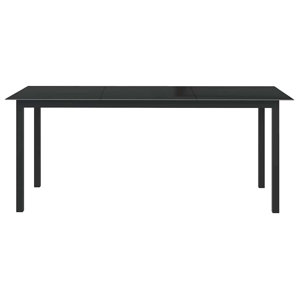Garden Table | Black | Aluminium | Large | Durable | Garden Table