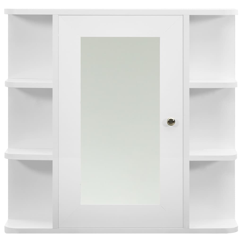 323601 vidaXL Bathroom Mirror Cabinet White 66x17x63 cm MDF