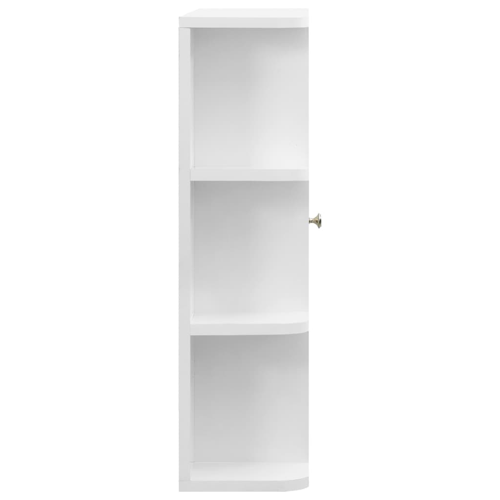 323601 vidaXL Bathroom Mirror Cabinet White 66x17x63 cm MDF