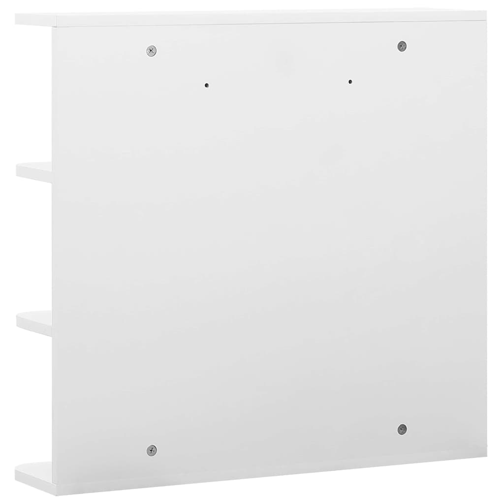 323601 vidaXL Bathroom Mirror Cabinet White 66x17x63 cm MDF