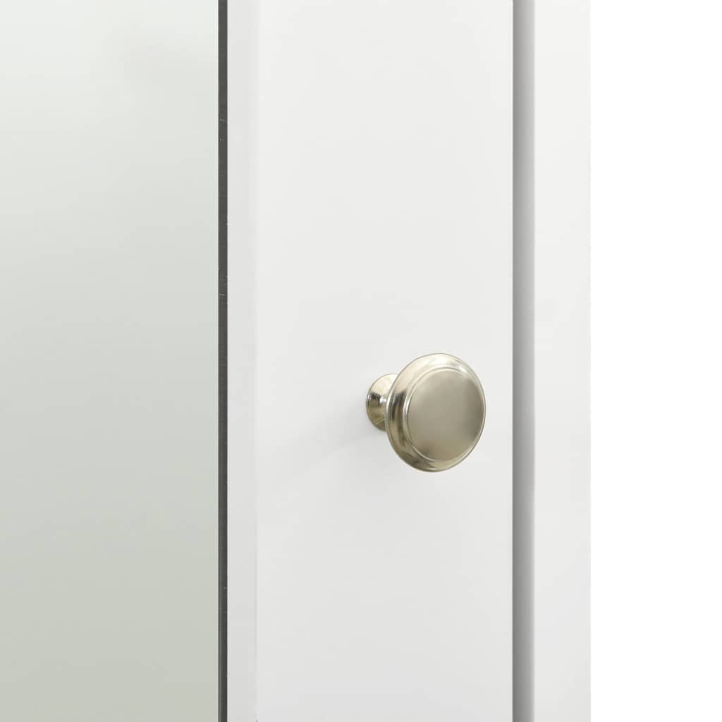 323601 vidaXL Bathroom Mirror Cabinet White 66x17x63 cm MDF