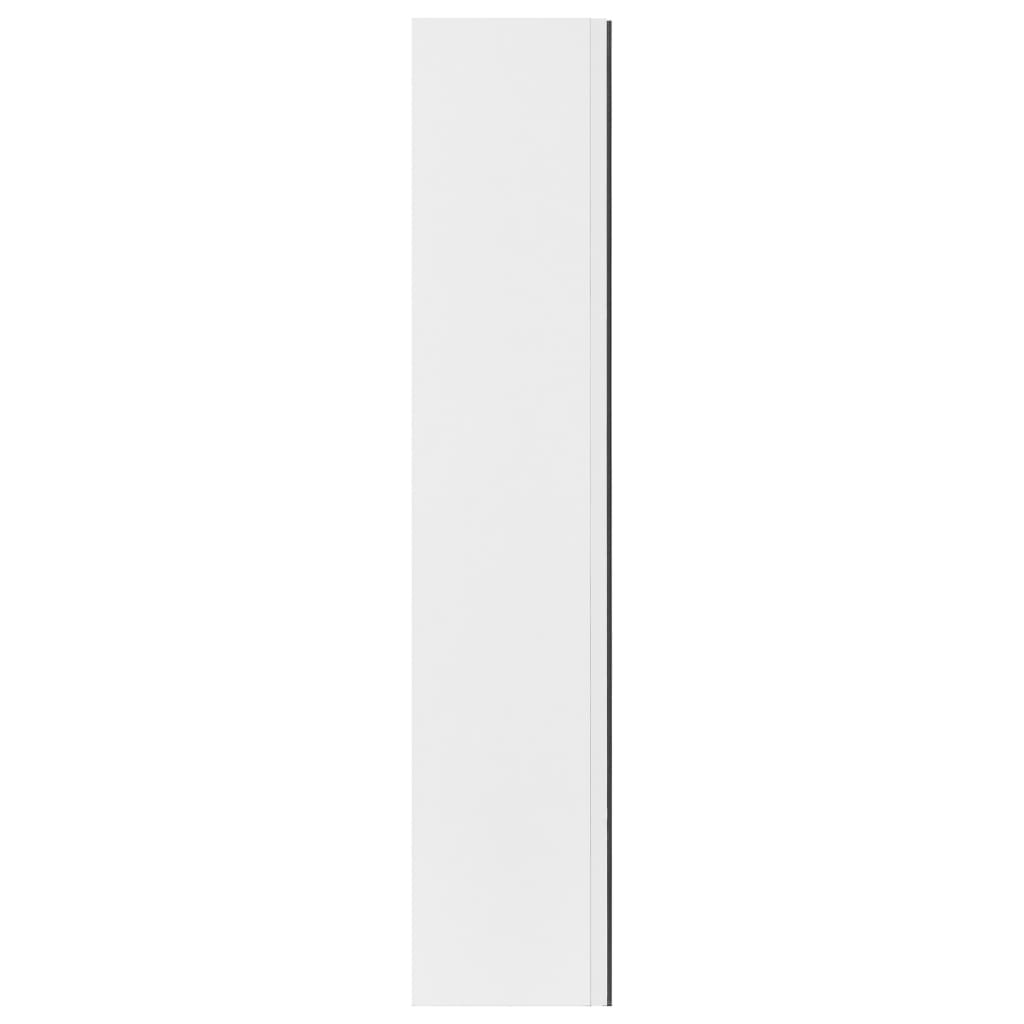 Bathroom Mirror Cabinet White 60x15x75 cm MDF