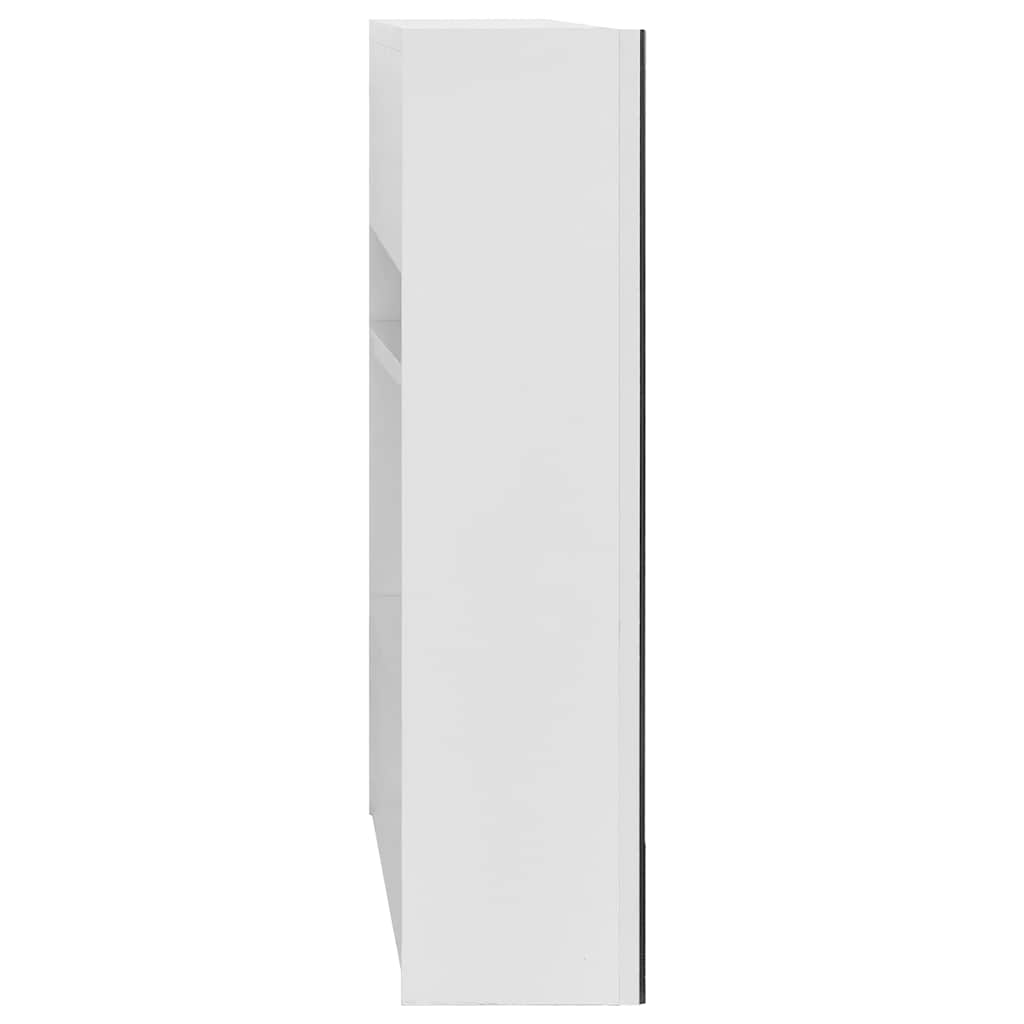 325186 vidaXL Bathroom Mirror Cabinet White 80x15x60 cm MDF