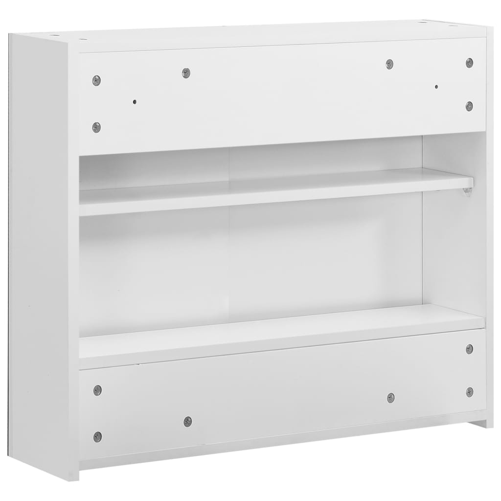 325186 vidaXL Bathroom Mirror Cabinet White 80x15x60 cm MDF