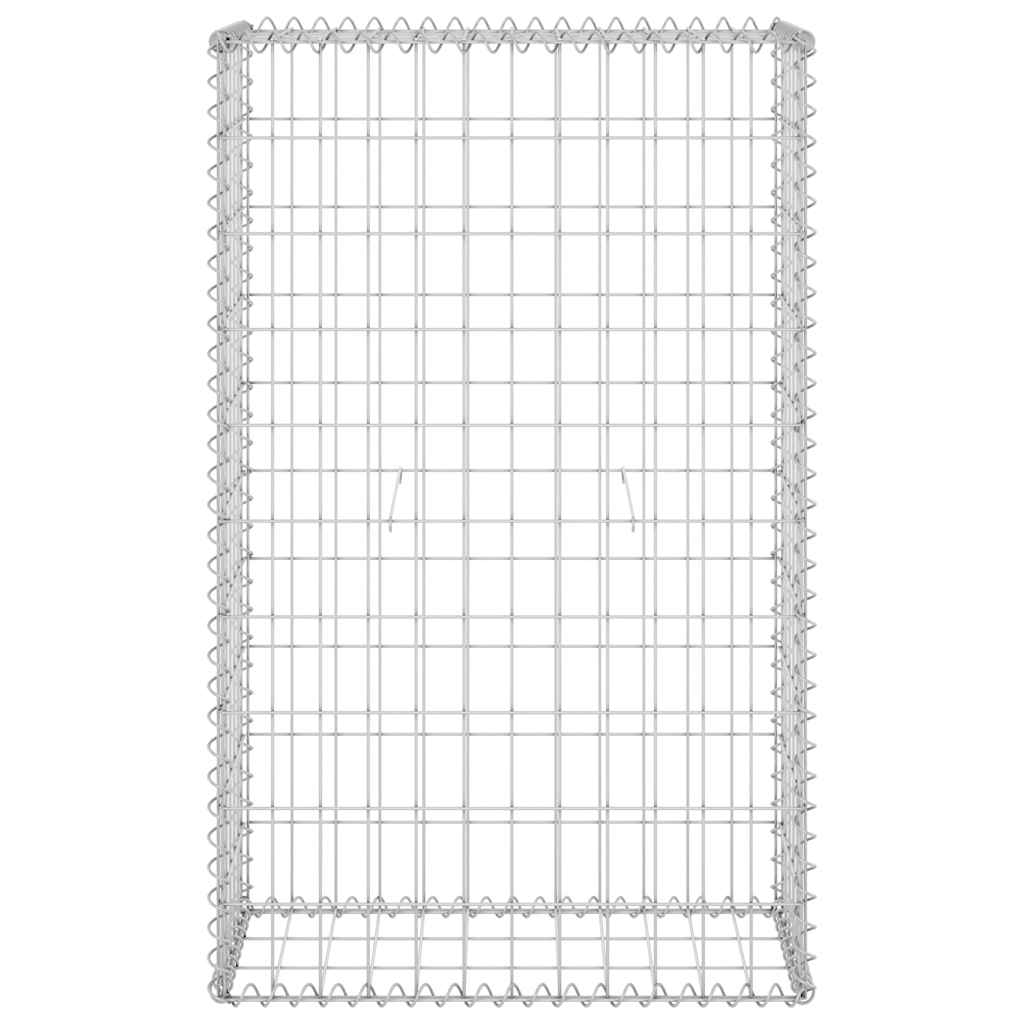 Gabion Wall with Covers Galvanised Steel 60x30x100 cm