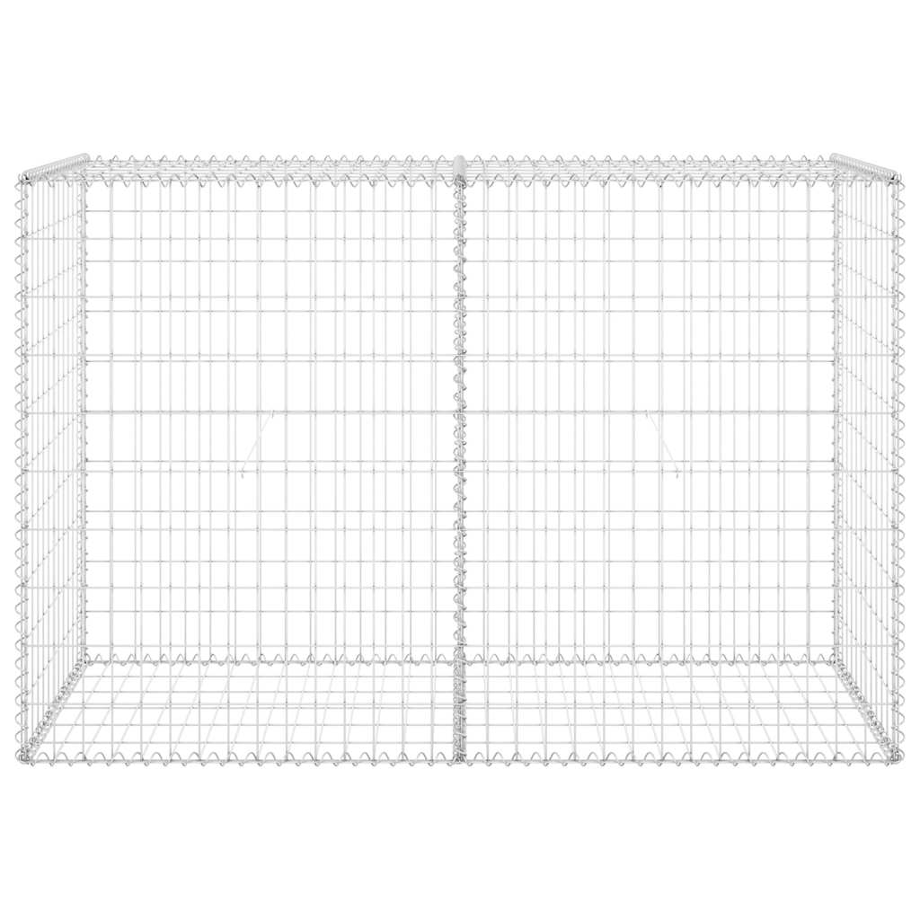 Gabion Wall with Covers Galvanised Steel 150x60x100 cm
