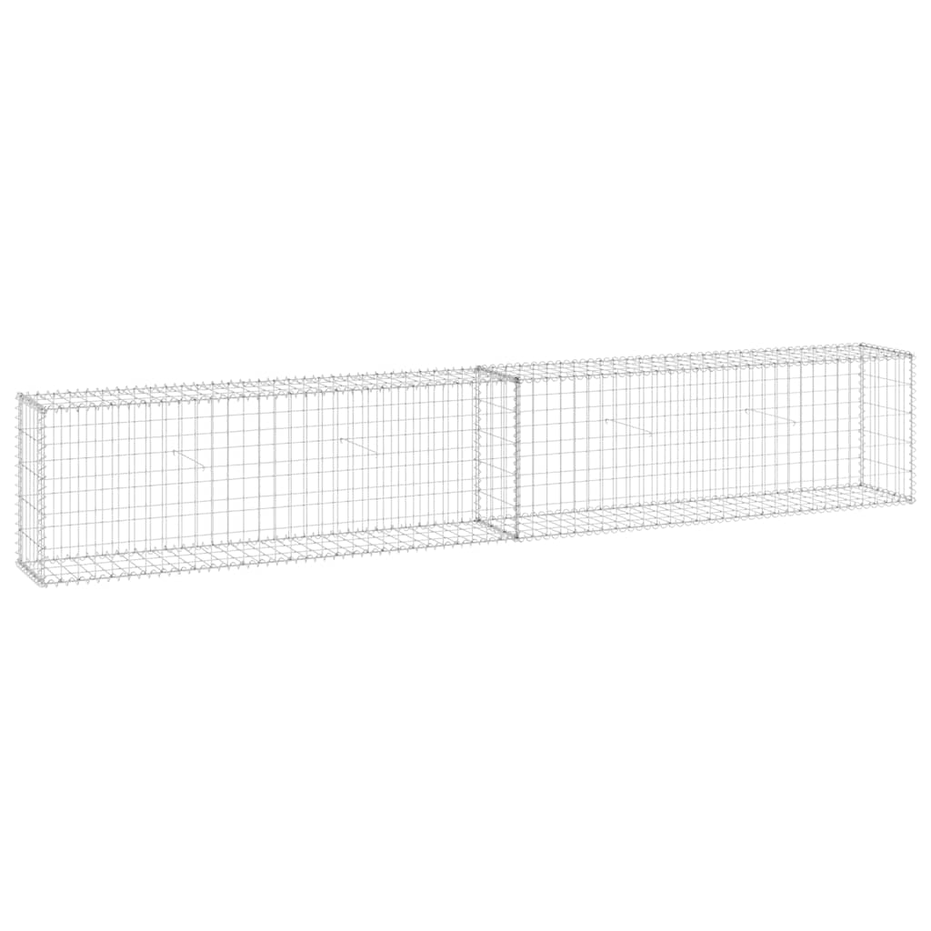 Gabion Wall with Covers Galvanised Steel 300x30x50 cm