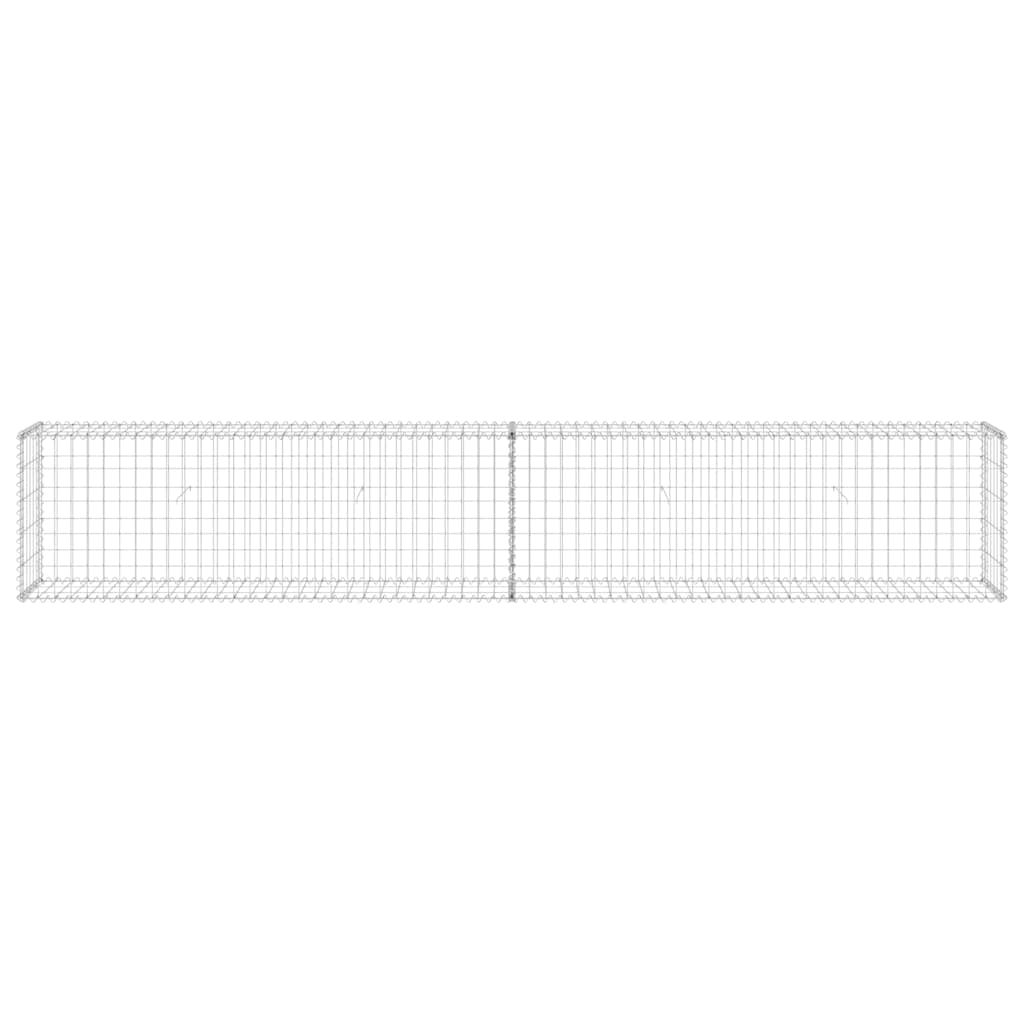 Gabion Wall with Covers Galvanised Steel 300x30x50 cm