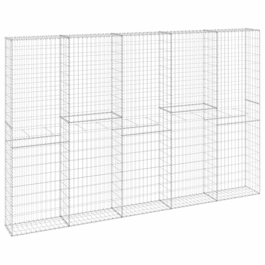 Gabion Wall with Covers Galvanised Steel 300x30x200 cm