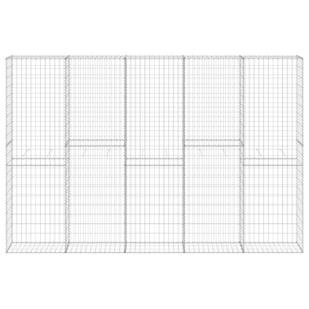 Gabion Wall with Covers Galvanised Steel 300x30x200 cm