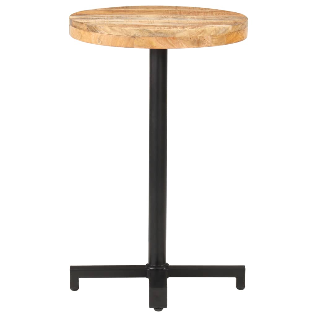 vidaXL Bistro Table Round Ø50x75 cm Rough Mango Wood