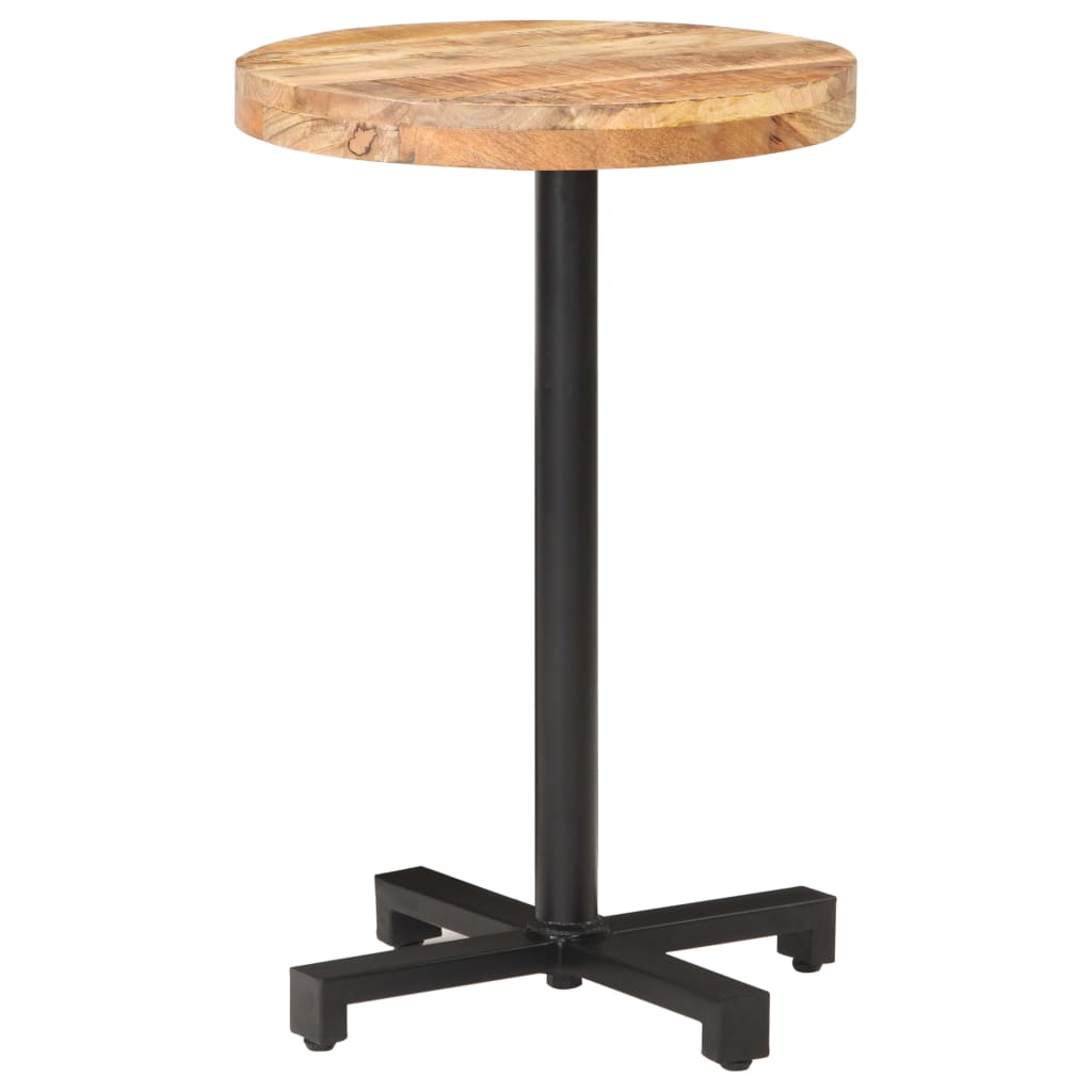 vidaXL Bistro Table Round Ø50x75 cm Rough Mango Wood