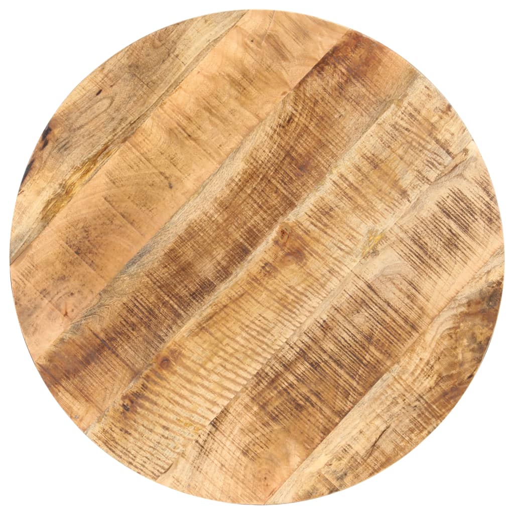 vidaXL Bistro Table Round Ø80x75 cm Rough Mango Wood