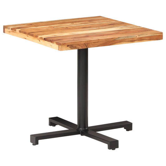 vidaXL Bistro Table Square 80x80x75 cm Solid Acacia Wood