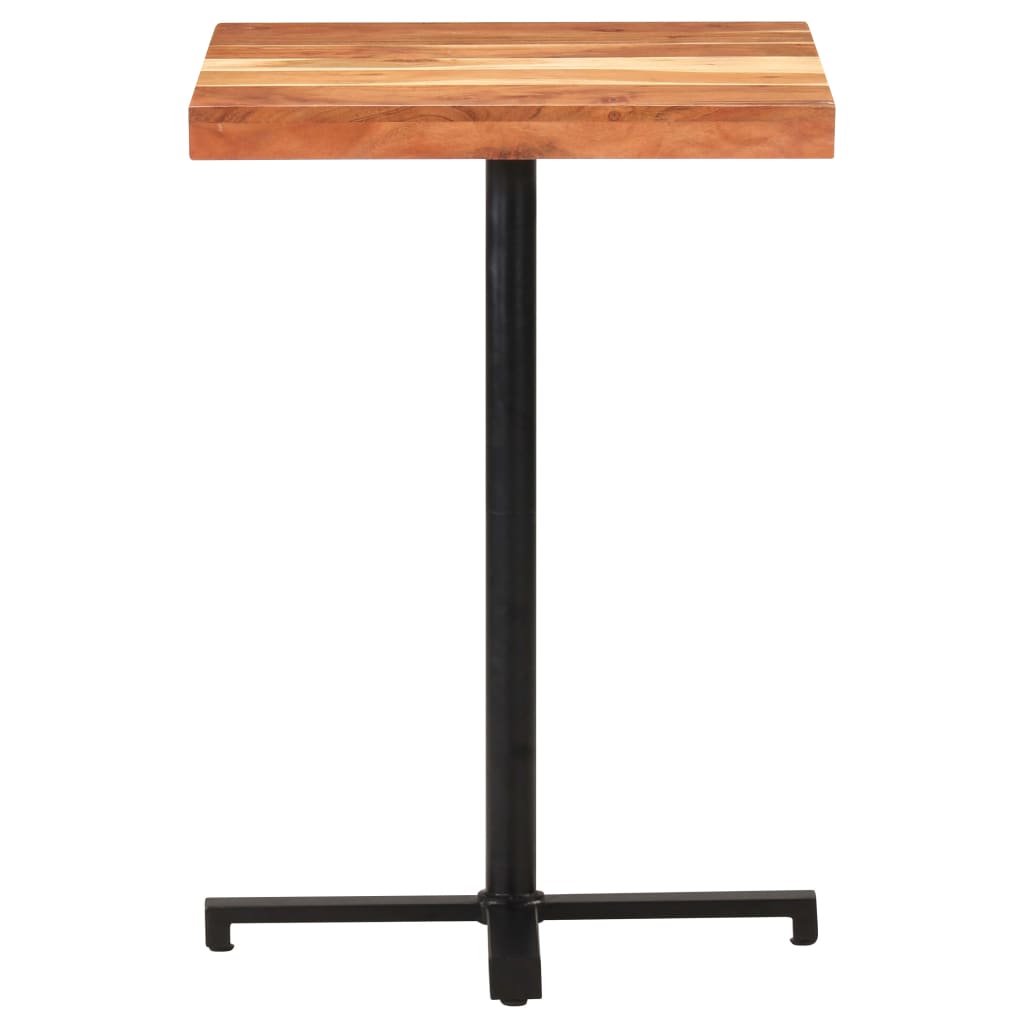 vidaXL Bar Table Square 60x60x110 cm Solid Acacia Wood