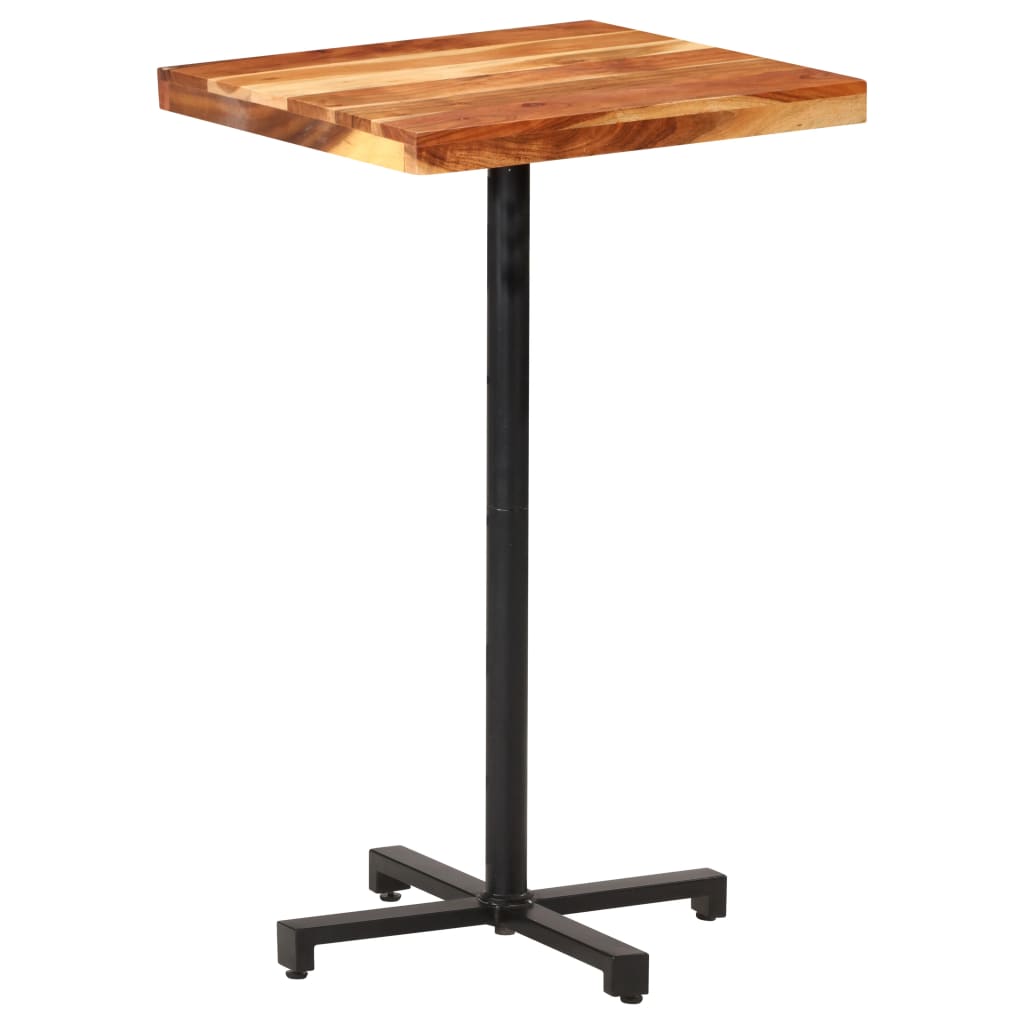 vidaXL Bar Table Square 60x60x110 cm Solid Acacia Wood