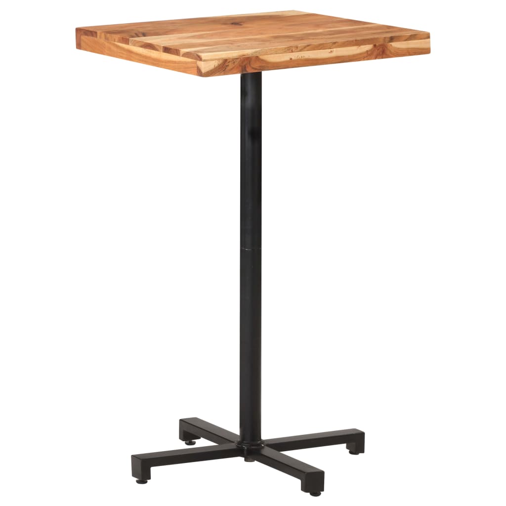 vidaXL Bar Table Square 60x60x110 cm Solid Acacia Wood