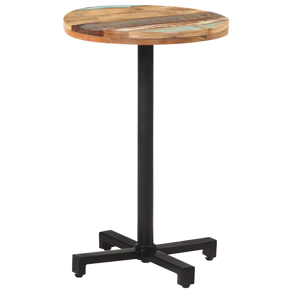 Bistro Table Round Ø50x75 cm Solid Reclaimed Wood