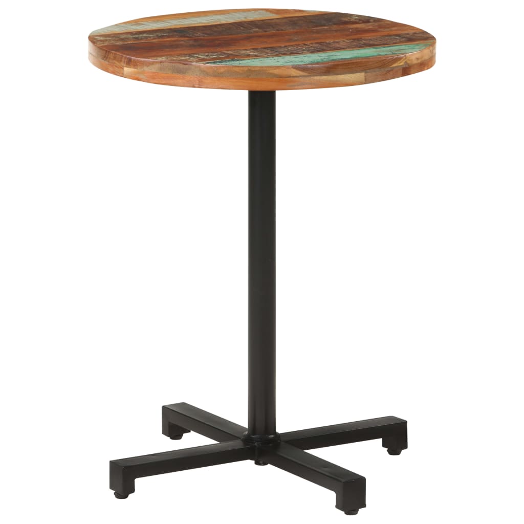 vidaXL Bistro Table Round Ø60x75 cm Solid Reclaimed Wood