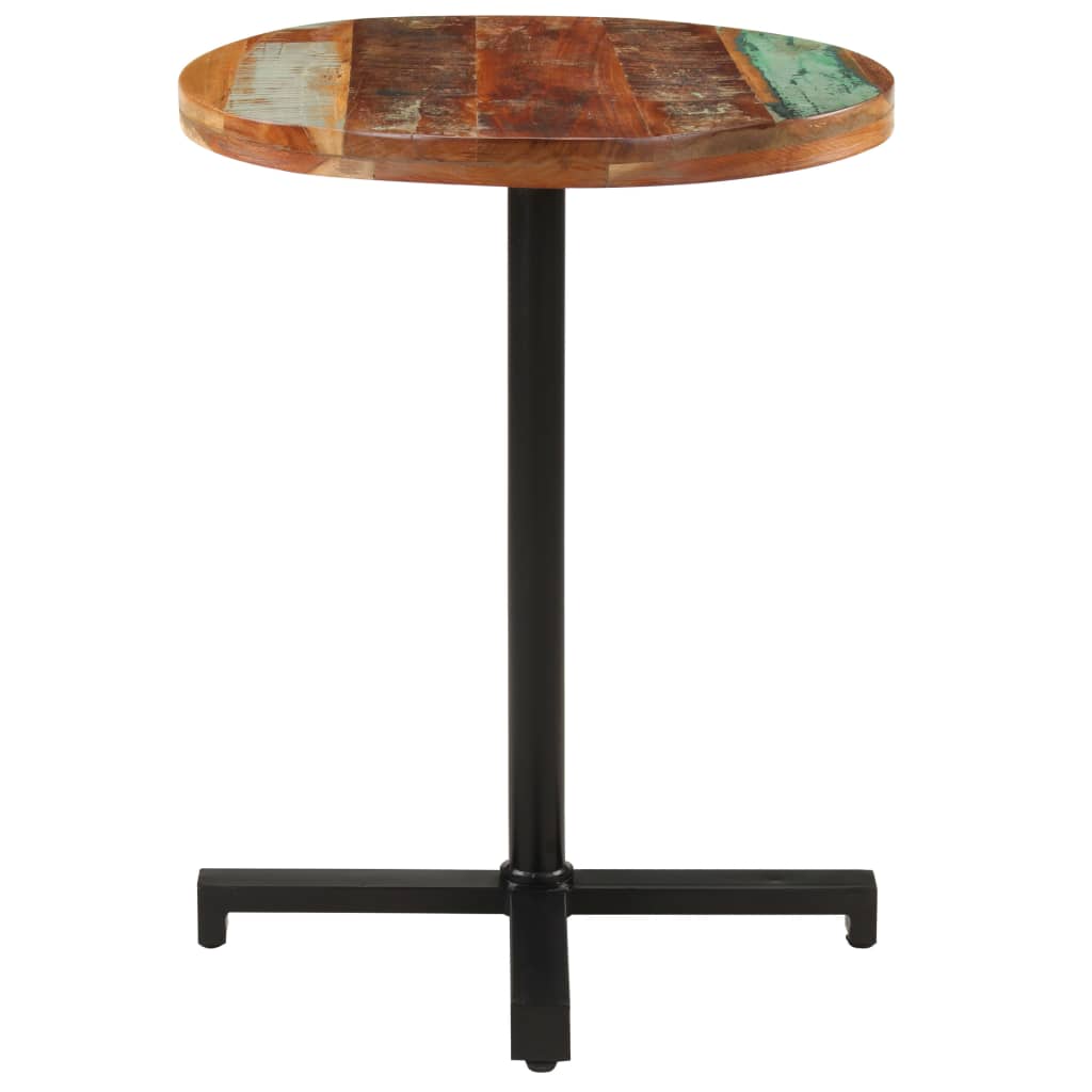 vidaXL Bistro Table Round Ø60x75 cm Solid Reclaimed Wood