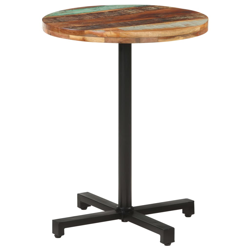 vidaXL Bistro Table Round Ø60x75 cm Solid Reclaimed Wood