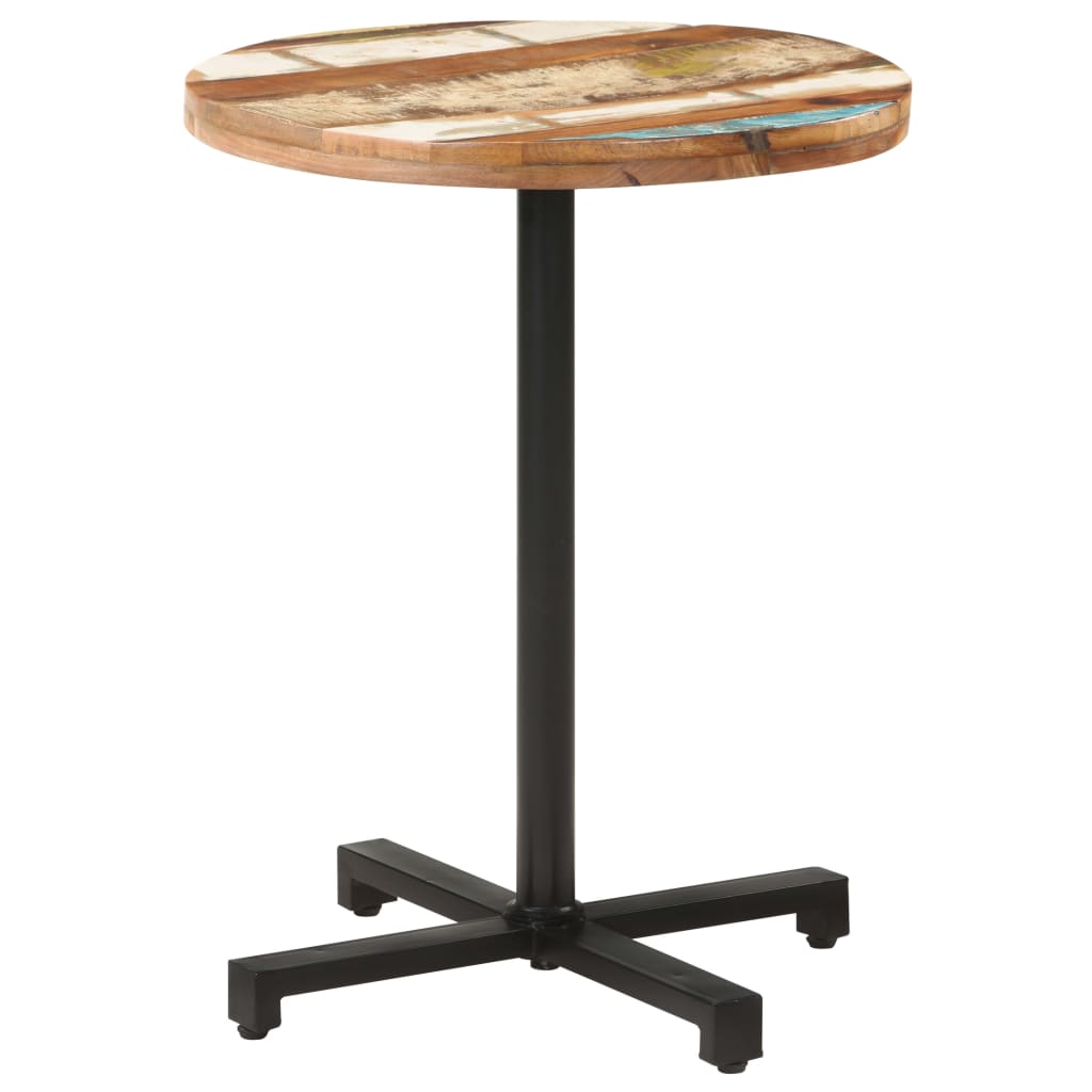 vidaXL Bistro Table Round Ø60x75 cm Solid Reclaimed Wood