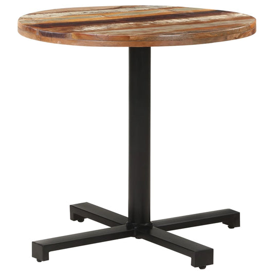 vidaXL Bistro Table Round Ø80x75 cm Solid Reclaimed Wood