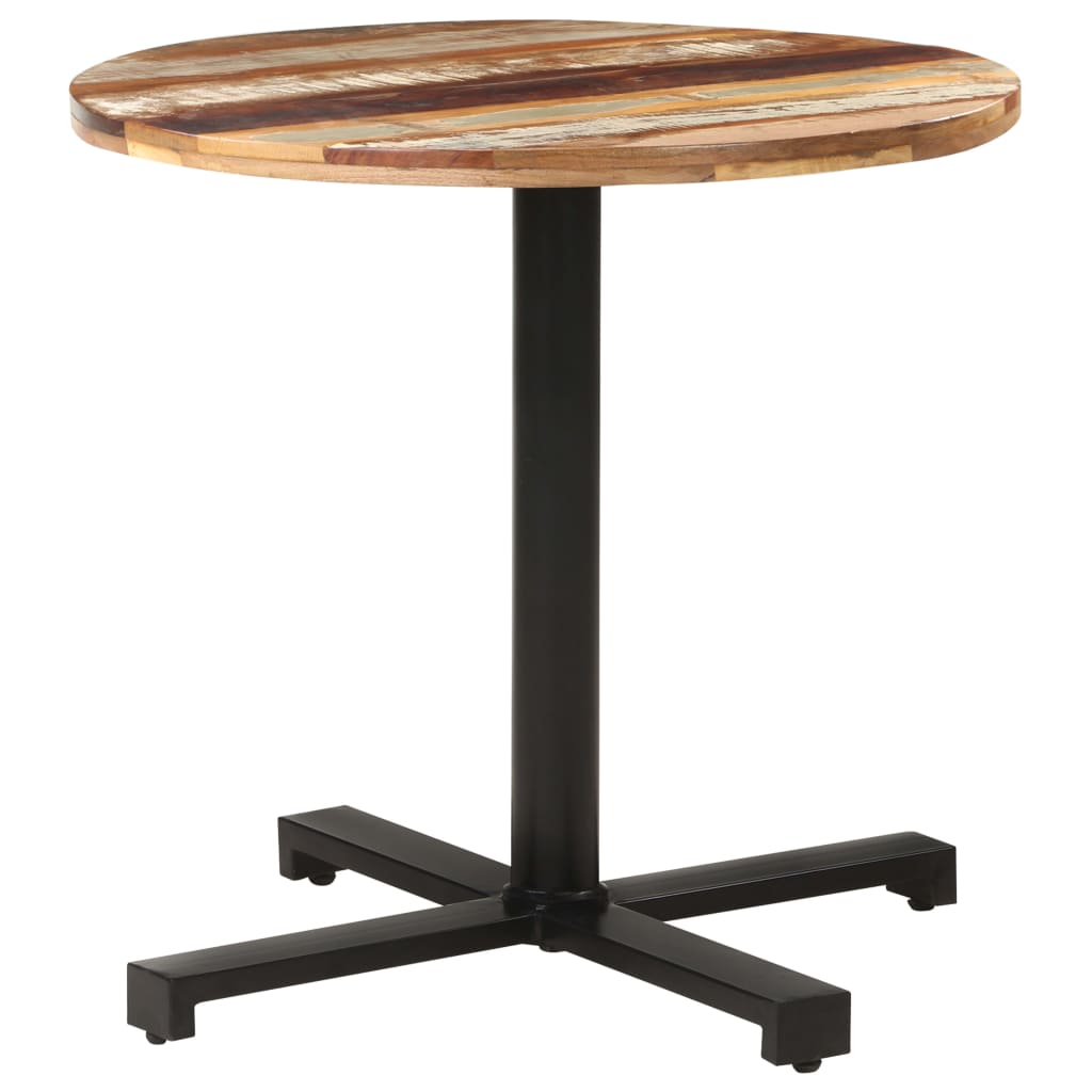 vidaXL Bistro Table Round Ø80x75 cm Solid Reclaimed Wood