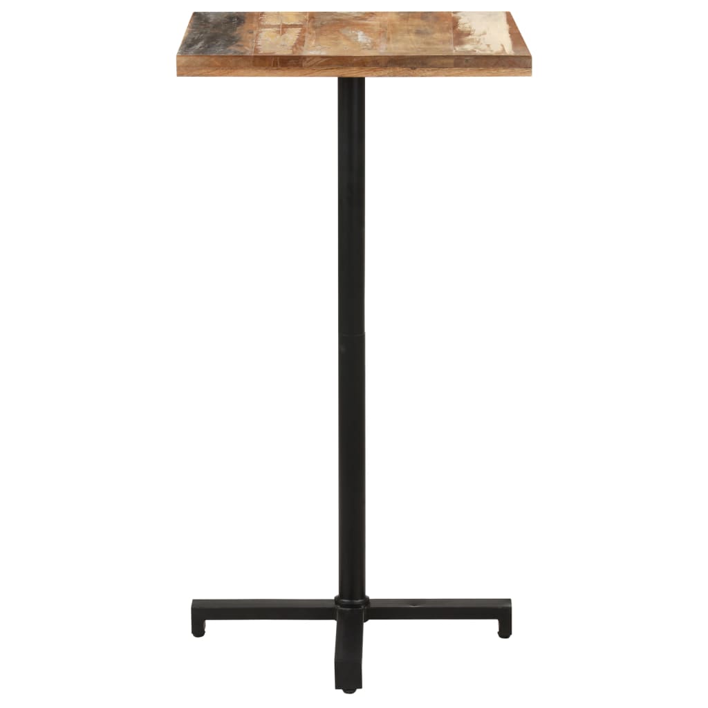 vidaXL Bistro Table Square 60x60x110 cm Solid Reclaimed Wood