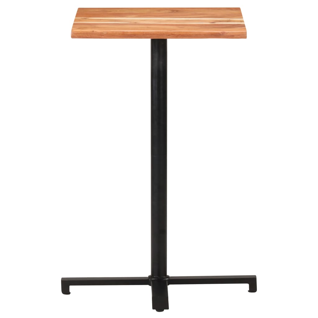 vidaXL Bar Table with Live Edges 50x50x110 cm Solid Acacia Wood