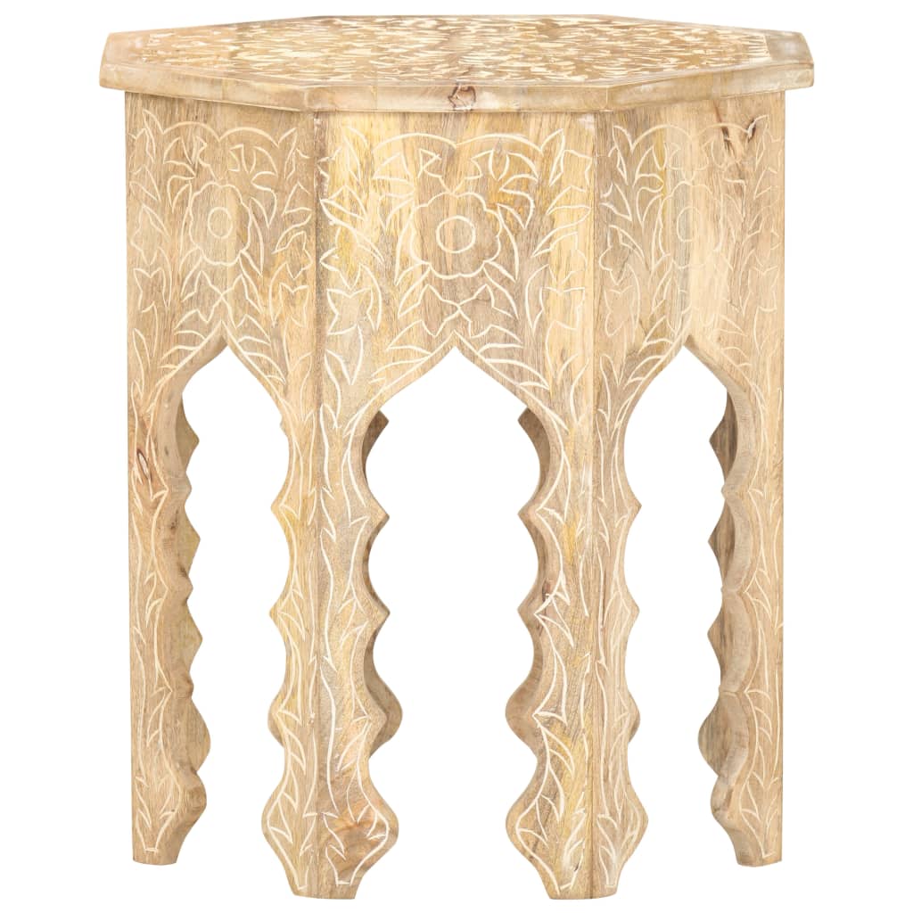 Side Table Ø48 cm Solid Mango Wood