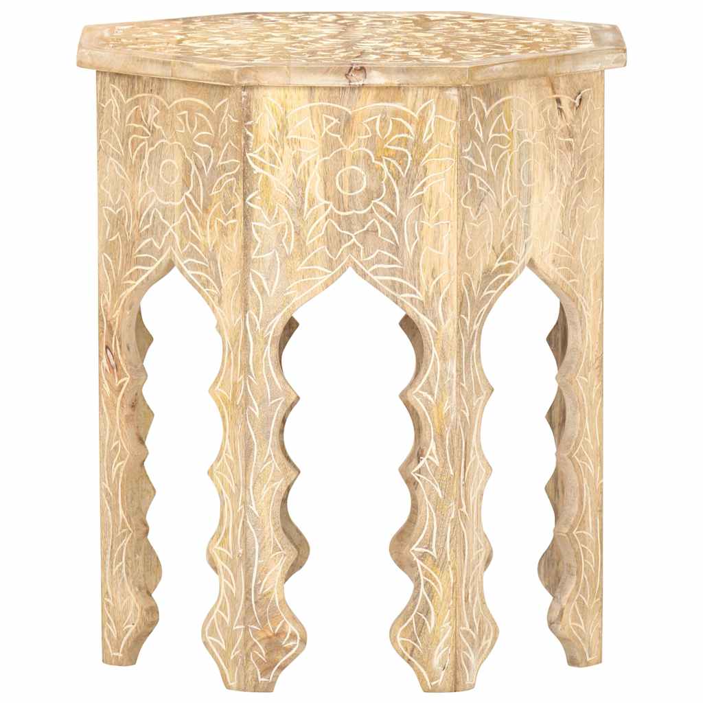 320372 vidaXL Side Table Ø48 cm Solid Mango Wood