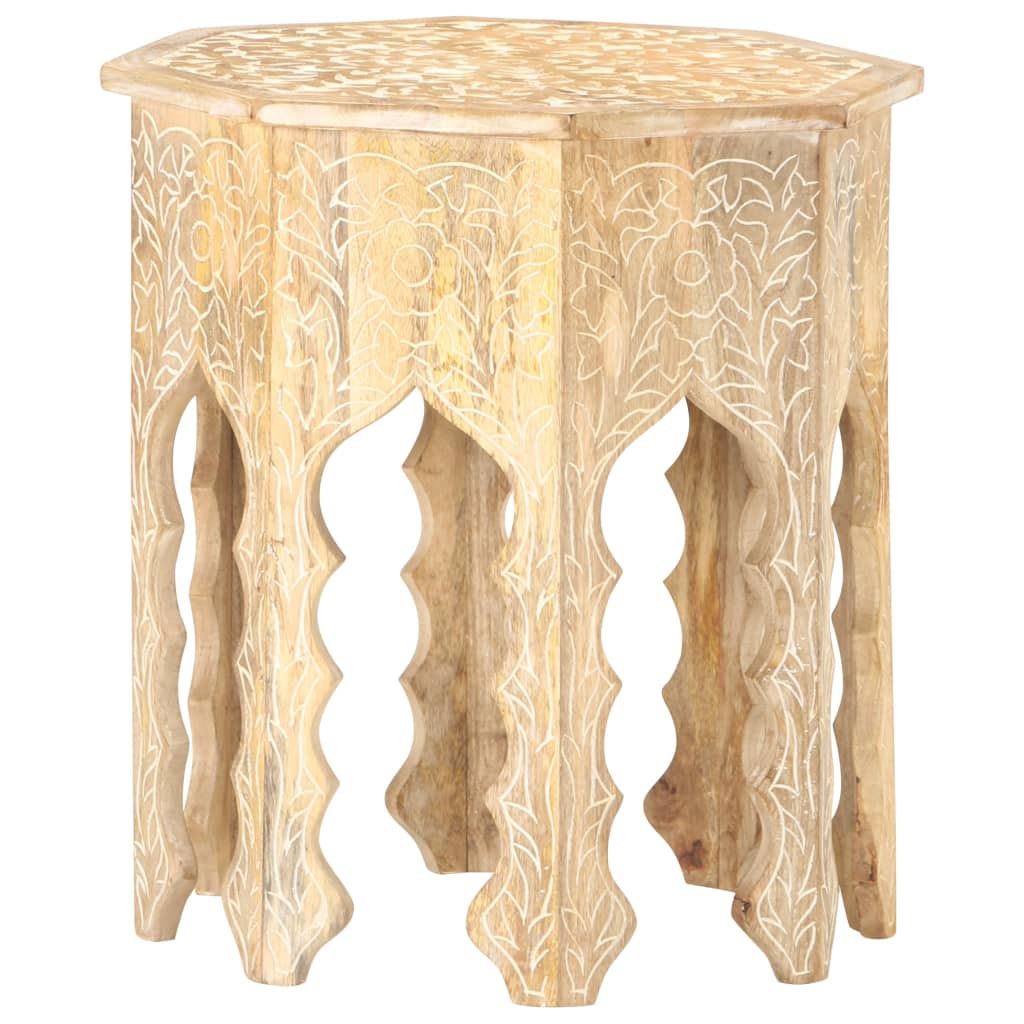 Side Table Ø48 cm Solid Mango Wood