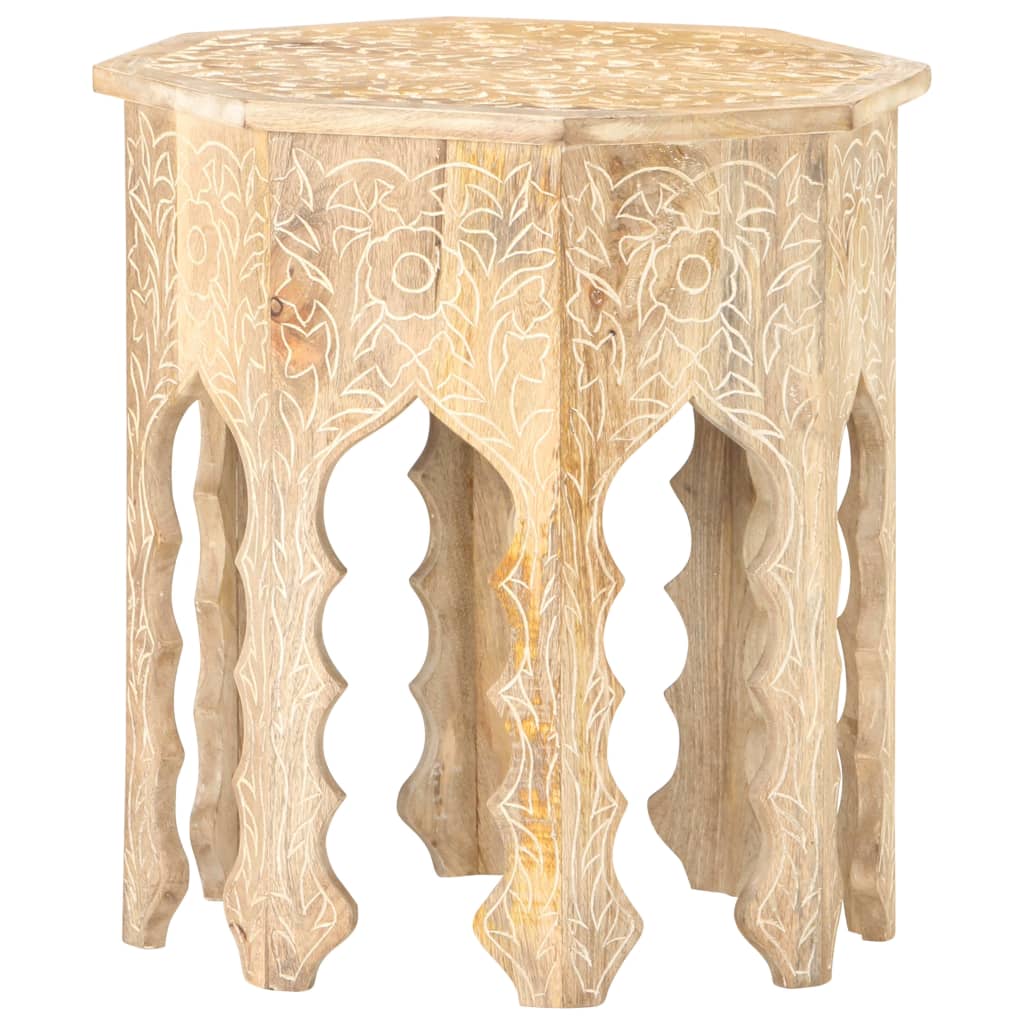 Side Table Ø48 cm Solid Mango Wood