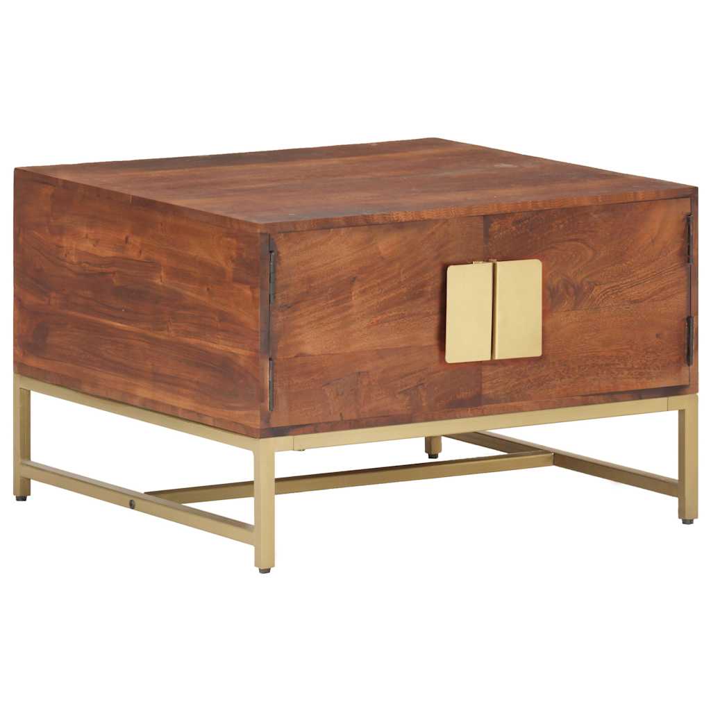 320376 vidaXL Coffee Table Honey Brown 67x67x45 cm Solid Acacia Wood