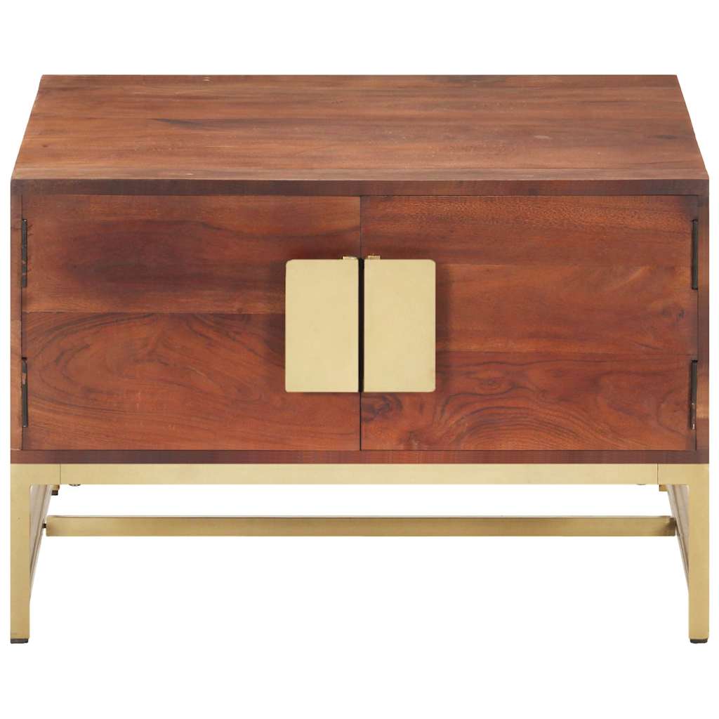 320376 vidaXL Coffee Table Honey Brown 67x67x45 cm Solid Acacia Wood