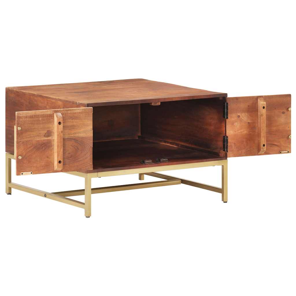 320376 vidaXL Coffee Table Honey Brown 67x67x45 cm Solid Acacia Wood