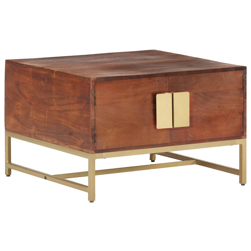 320376 vidaXL Coffee Table Honey Brown 67x67x45 cm Solid Acacia Wood