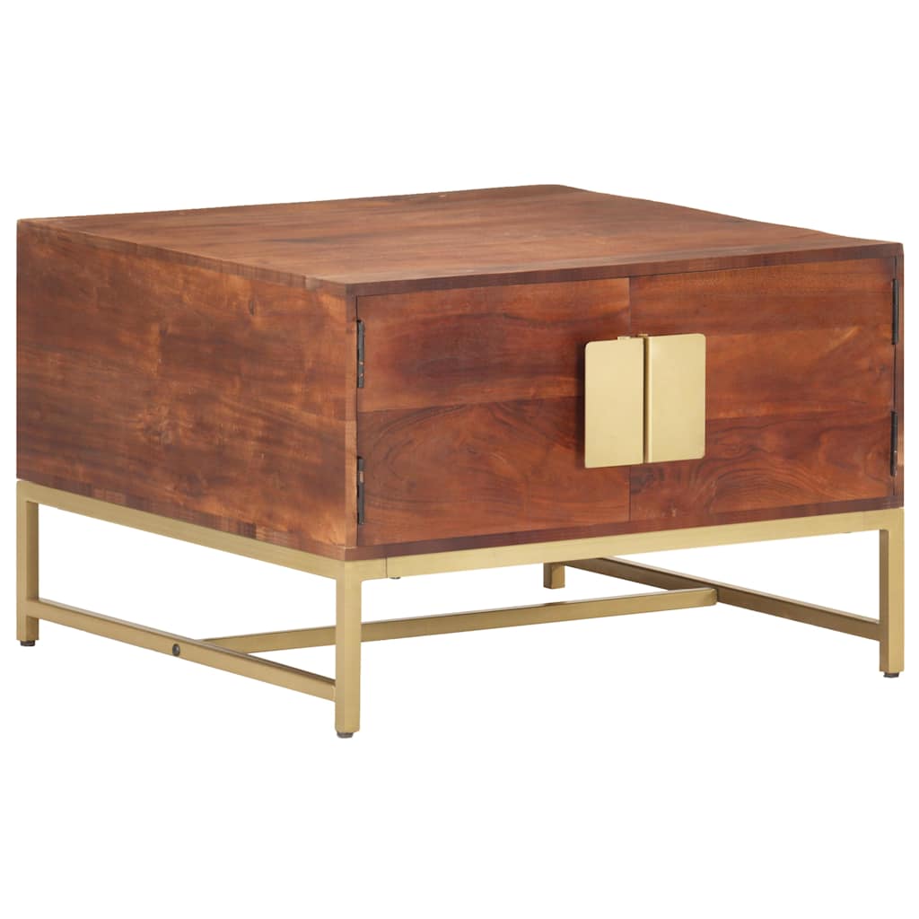 320376 vidaXL Coffee Table Honey Brown 67x67x45 cm Solid Acacia Wood