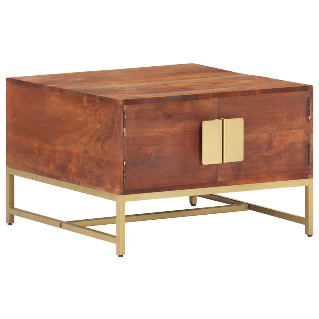 320376 vidaXL Coffee Table Honey Brown 67x67x45 cm Solid Acacia Wood