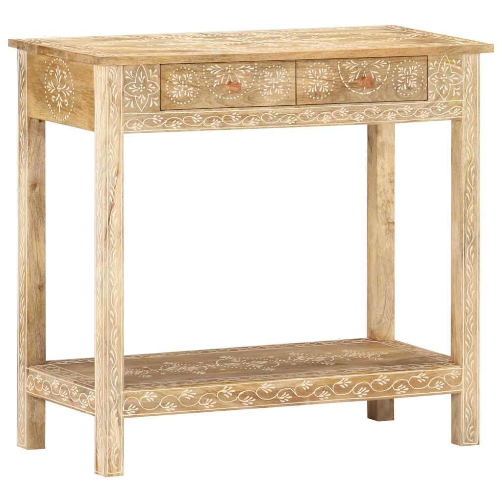 320379 vidaXL Console Table 80x35x74 cm Solid Mango Wood