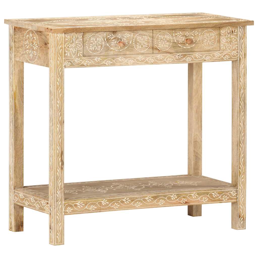 320379 vidaXL Console Table 80x35x74 cm Solid Mango Wood