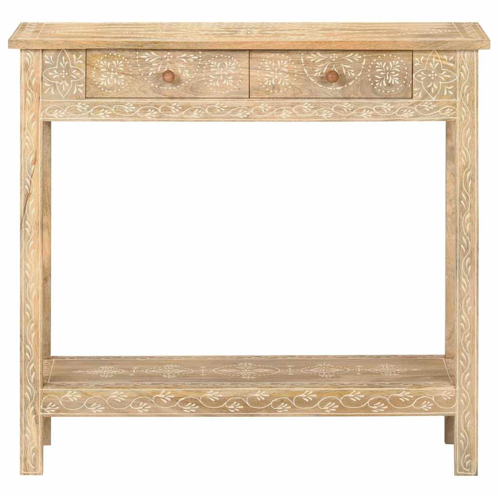 320379 vidaXL Console Table 80x35x74 cm Solid Mango Wood