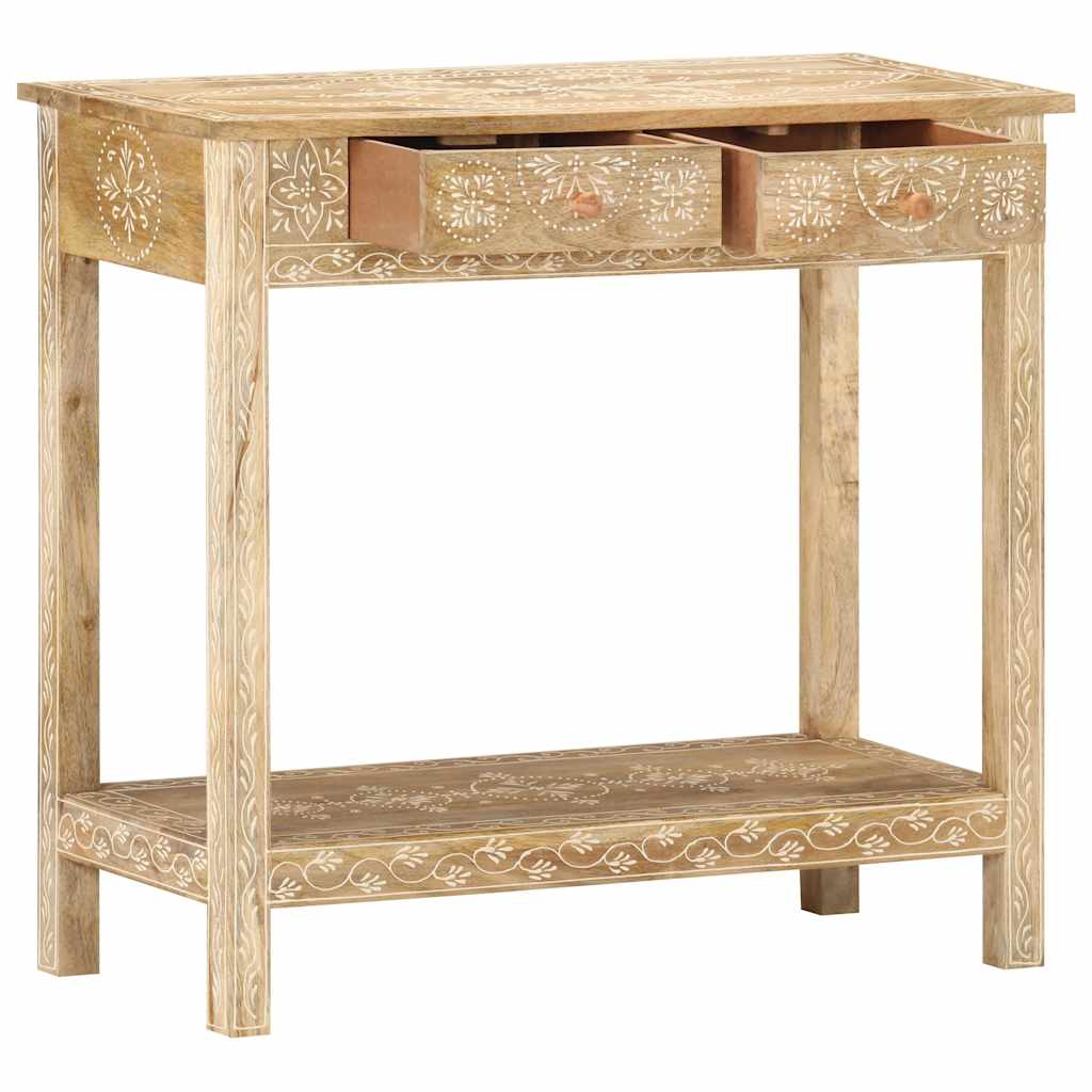 320379 vidaXL Console Table 80x35x74 cm Solid Mango Wood